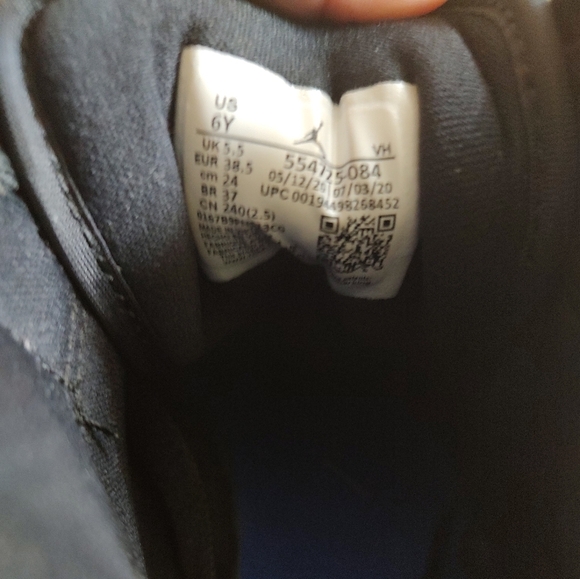 Nike Air Jordan 1 Mid Black and White with Racer Blue Accents - Picture 8 of 13